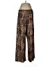 Topshop 100% Polyester Animal Print Brown Casual Pants Size 8 - 10 - photo 1