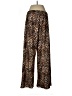 Topshop 100% Polyester Animal Print Brown Casual Pants Size 8 - 10 - photo 2
