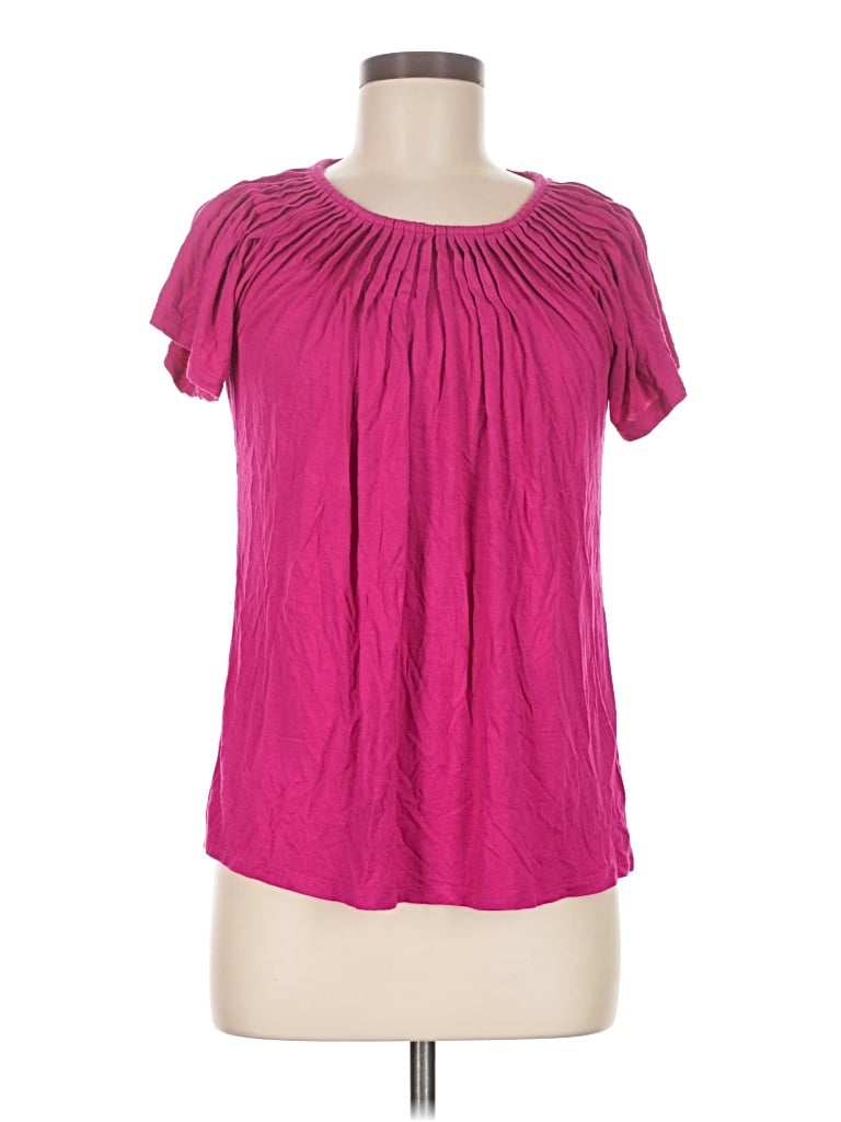 Pre-owned Style & Co Short Sleeve Blouse In Pink