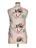 Assorted Brands Floral Pink Tan Sleeveless Blouse Size XL - photo 2