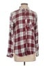 Rails 100% Rayon Plaid Burgundy Long Sleeve Button-Down Shirt Size S - photo 1