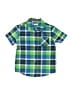 Ruff Hewn Plaid Green Short Sleeve Button-Down Shirt Size 4T - photo 1