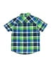 Ruff Hewn Plaid Green Short Sleeve Button-Down Shirt Size 4T - photo 2