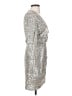 Alex Marie Metallic Silver Cocktail Dress Size 2 - photo 4