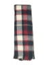 Unbranded Plaid Burgundy Blue Scarf One size - photo 2