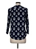Fun2Fun 100% Rayon Blue 3/4 Sleeve Blouse Size M - photo 2