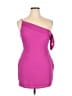 Superdown 100% Polyester Solid Pink Cocktail Dress Size XL - photo 1