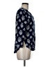 Fun2Fun 100% Rayon Blue 3/4 Sleeve Blouse Size M - photo 4