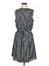 Apt. 9 100% Polyester Stripes Black Casual Dress Size M - photo 1
