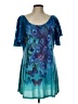 Closet Full 100% Polyester Tie-dye Teal Cocktail Dress Size L - photo 1