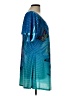 Closet Full 100% Polyester Tie-dye Teal Cocktail Dress Size L - photo 4