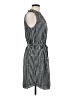 Apt. 9 100% Polyester Stripes Black Casual Dress Size M - photo 4