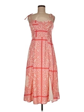 strapless open back dress Zimmermann // Pink Linen & Silk Matchmaker Paisley Mini Dress  VSP  Consignment