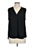 Vince Camuto 100% Polyester Black Sleeveless Blouse Size L - photo 1