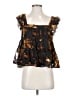 Blue Rain Black Sleeveless Blouse Size S - photo 1