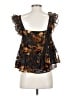 Blue Rain Black Sleeveless Blouse Size S - photo 2