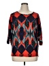 Peach Love Cream California Print Red Pullover Sweater Size XL (estimated) - photo 1