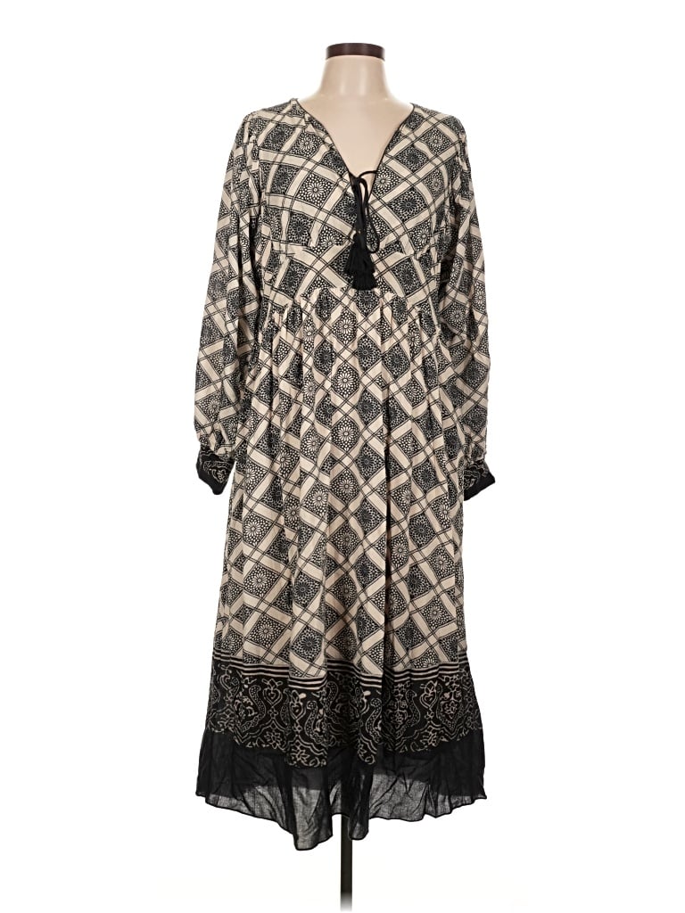 Pre-owned Figue Casual Dress In Gray