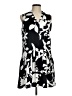 Nine West 100% Polyester Graphic Black Cocktail Dress Size M - photo 1