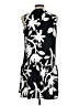 Nine West 100% Polyester Graphic Black Cocktail Dress Size M - photo 2
