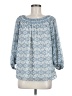 Max Studio 100% Polyester Blue 3/4 Sleeve Blouse Size M - photo 1