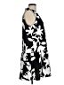 Nine West 100% Polyester Graphic Black Cocktail Dress Size M - photo 4