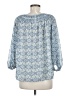 Max Studio 100% Polyester Blue 3/4 Sleeve Blouse Size M - photo 2