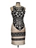 Hale Bob Graphic Tan Cocktail Dress Size L - photo 1