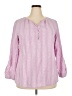 Talbots Pink Long Sleeve Henley Size XXL (estimated) - photo 1
