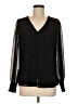 1.State 100% Polyester Black Long Sleeve Blouse Size M - photo 1