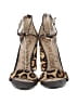 Sam Edelman Animal Print Brown Tan Sandals Size 7 1/2 - photo 2
