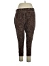 D&Co. Animal Print Brown Casual Pants Size 1X - photo 1