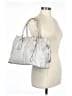 Tod's 100% Leather Metallic Silver Gray Leather Shoulder Bag One size - photo 2