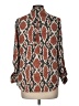 C established 1946 100% Polyester Animal Print Brown 3/4 Sleeve Blouse Size M - photo 2