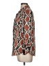 C established 1946 100% Polyester Animal Print Brown 3/4 Sleeve Blouse Size M - photo 5