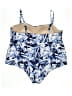 Evri Print Blue Swimsuit Top Size 4X - photo 2