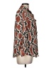 C established 1946 100% Polyester Animal Print Brown 3/4 Sleeve Blouse Size M - photo 4