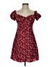 Missguided 100% Polyester Burgundy Short Sleeve Top Size 4 - photo 1