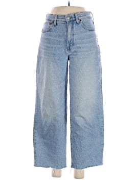 Madewell The Perfect Vintage Wide-Leg Crop Jean in Altoona Wash: Raw-Hem Edition
