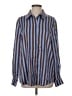 STINE GOYA Stripes Blue Long Sleeve Button-Down Shirt Size S - photo 1