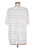 Assorted Brands Polka Dots White Short Sleeve T-Shirt Size M - photo 2