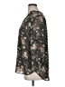 Papermoon Floral Black Green 3/4 Sleeve Blouse Size 1X (estimated) - photo 5