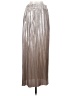 Black Label by Chico's 100% Elastic Metallic Silver Formal Skirt Size S - photo 1