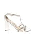 Benjamin Walk Silver Sandals Size 7 1/2 - photo 1