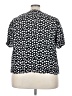 Como Black 100% Rayon Black Short Sleeve Blouse Size 3X - photo 2