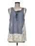 A'reve Blue Sleeveless Blouse Size M - photo 1