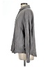 XCVI 100% Cotton Houndstooth Gray Long Sleeve Button-Down Shirt Size L - photo 5