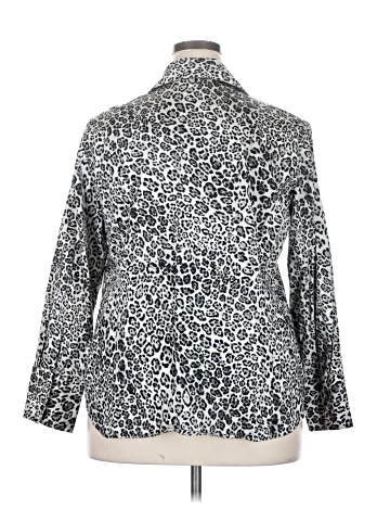 Jones New York Signature 3/4 Sleeve Button-Down Shirt (view 2)