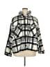 Ci Sono 100% Polyester Plaid Gray Black Jacket Size 3X - photo 1