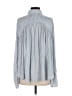 Free People Stripes Silver Long Sleeve Blouse Size S - photo 2